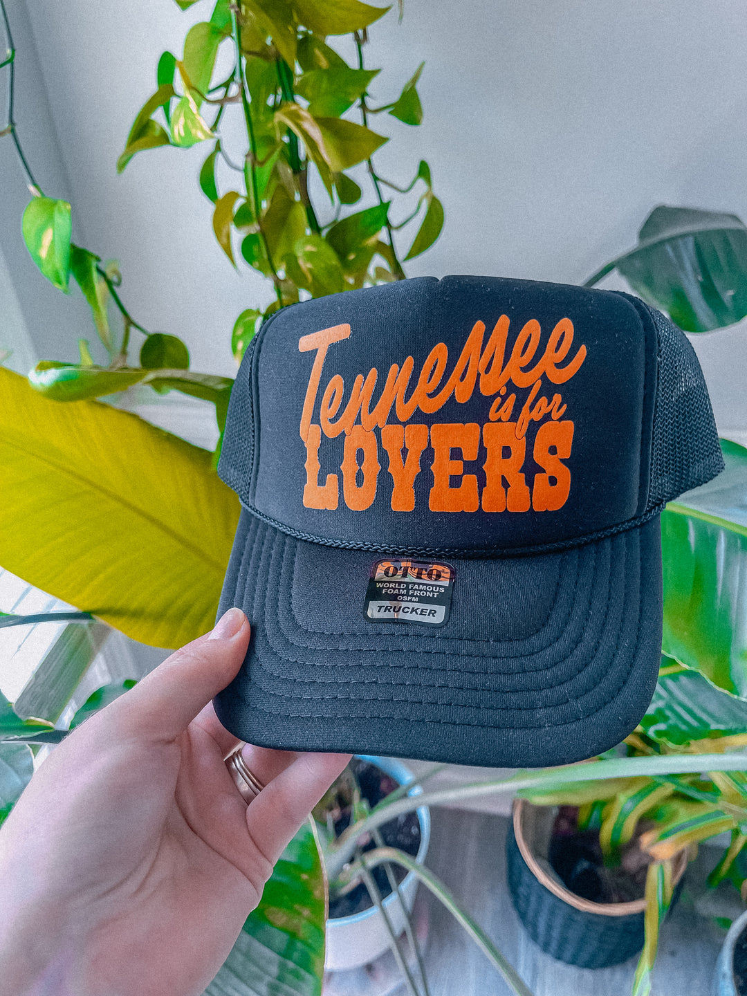 Underground Original Design: Tennessee is for Lovers Trucker Hat (Orange)