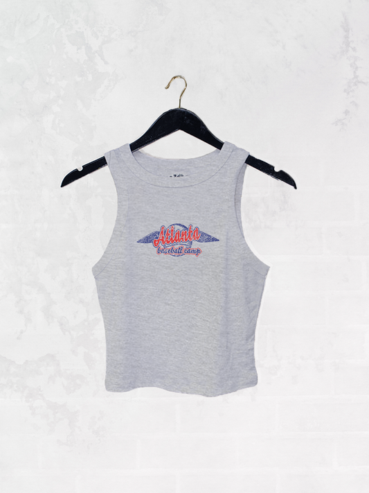 Underground Original Design: Atlanta Baseball Micro-Ribbed Cropped Tank