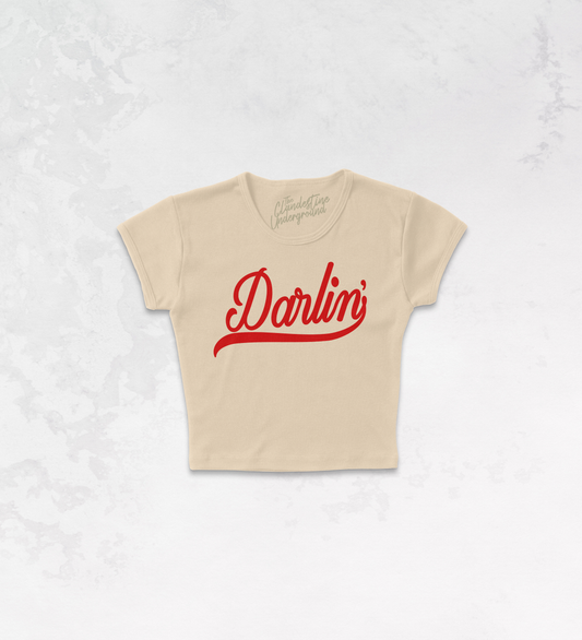 Underground Original Design: Darlin', Western Micro-Ribbed Baby Tee