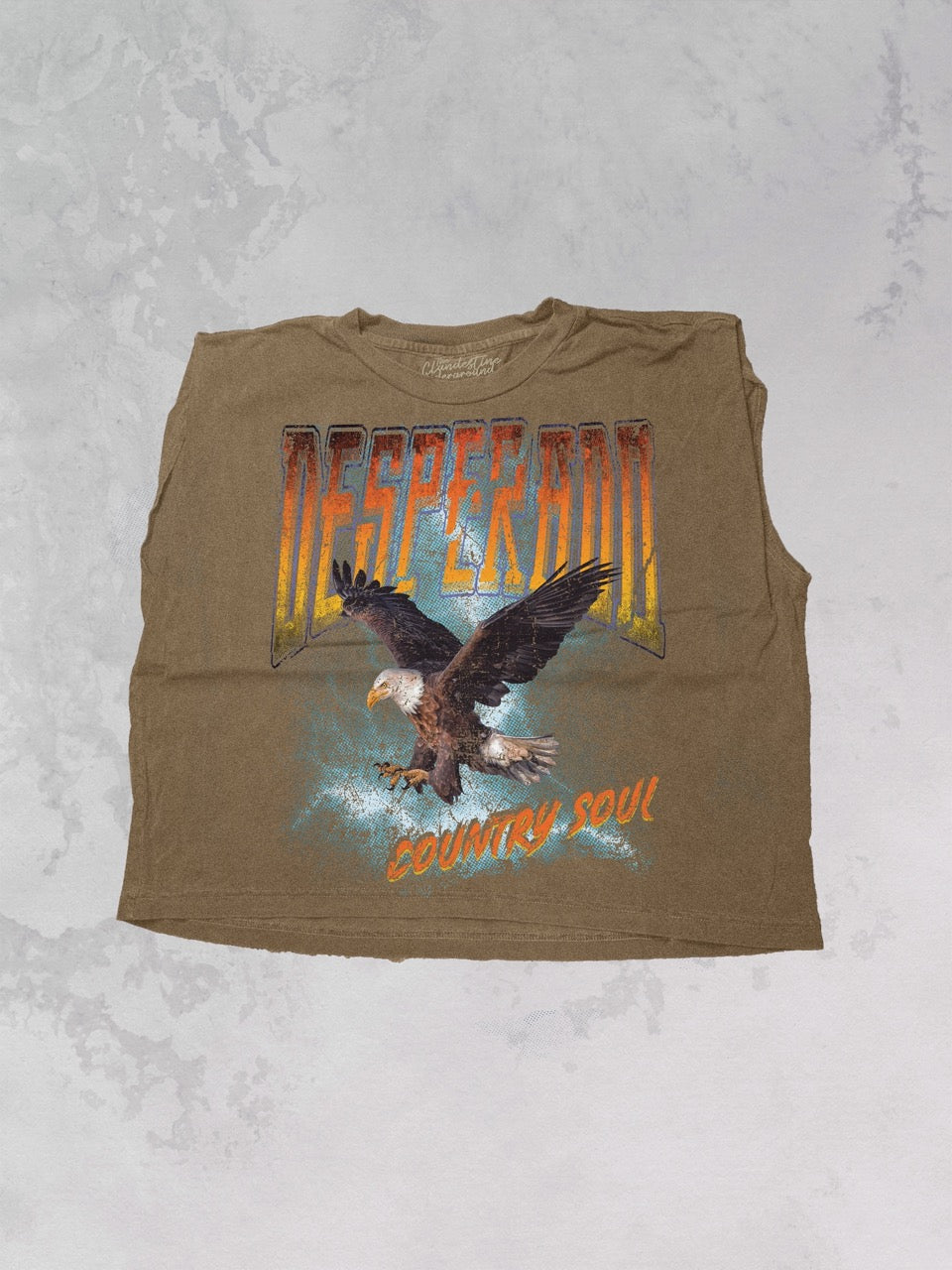 Underground Original Design: Desperado, Western Vintage Cropped Muscle Tank