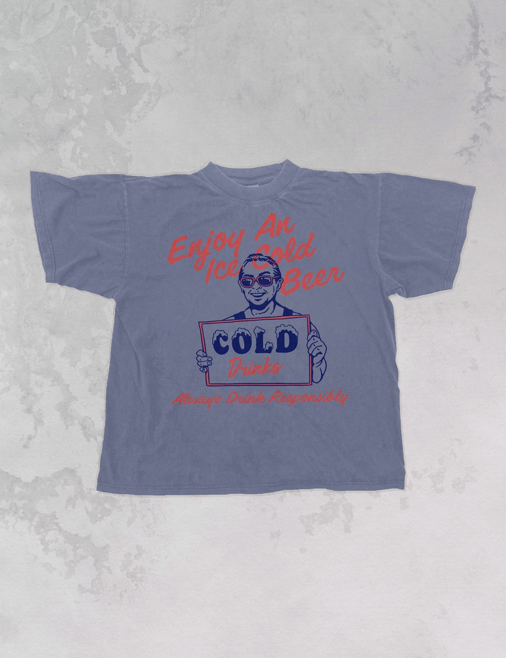 Underground Original Design: Enjoy an Iced Cold Beer Oversized TShirt