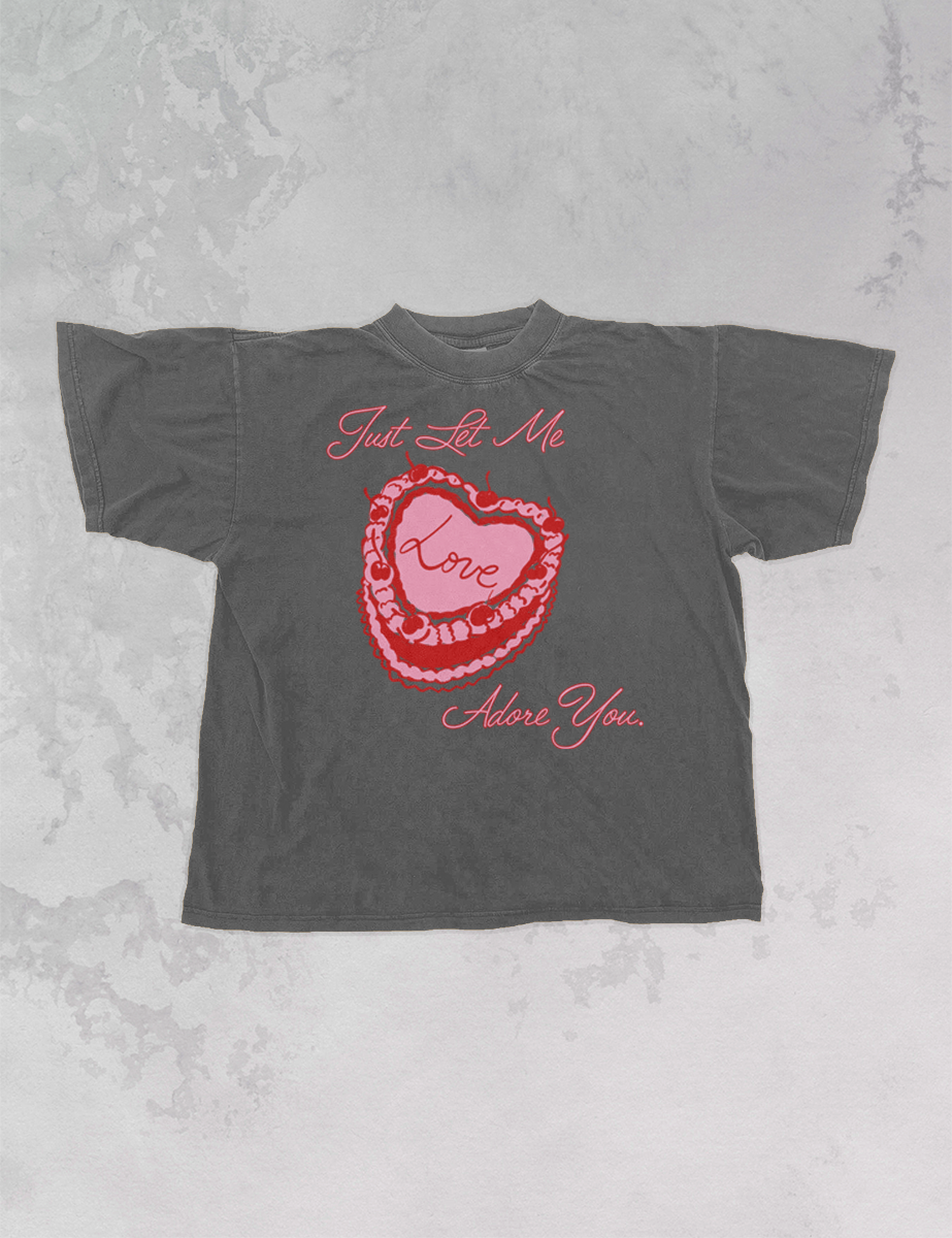 Underground Original Design: Let Me Adore You, Heart Cake Oversized TShirt