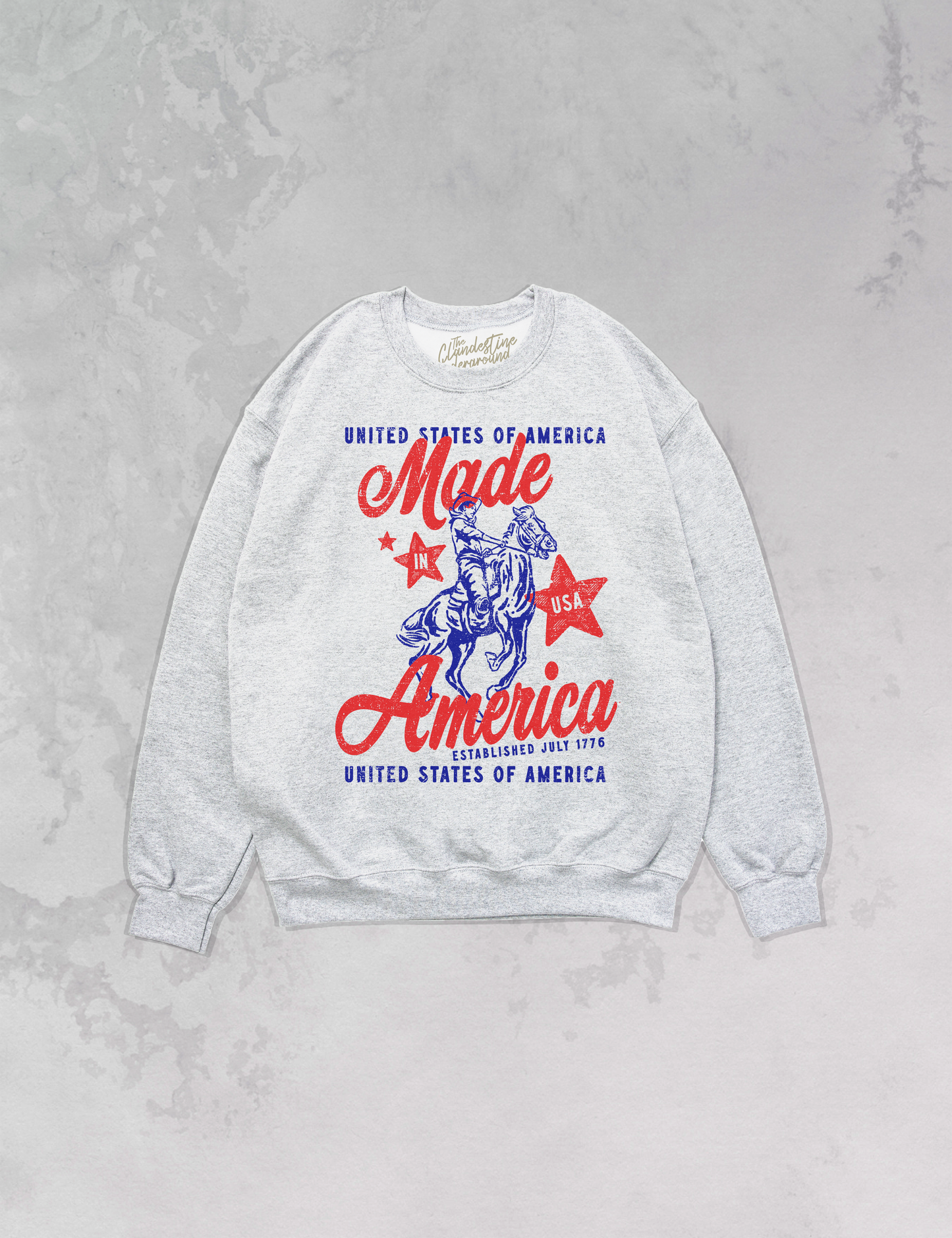 Underground Original Design: Made In America, USA Western Oversized 90's Sweatshirt