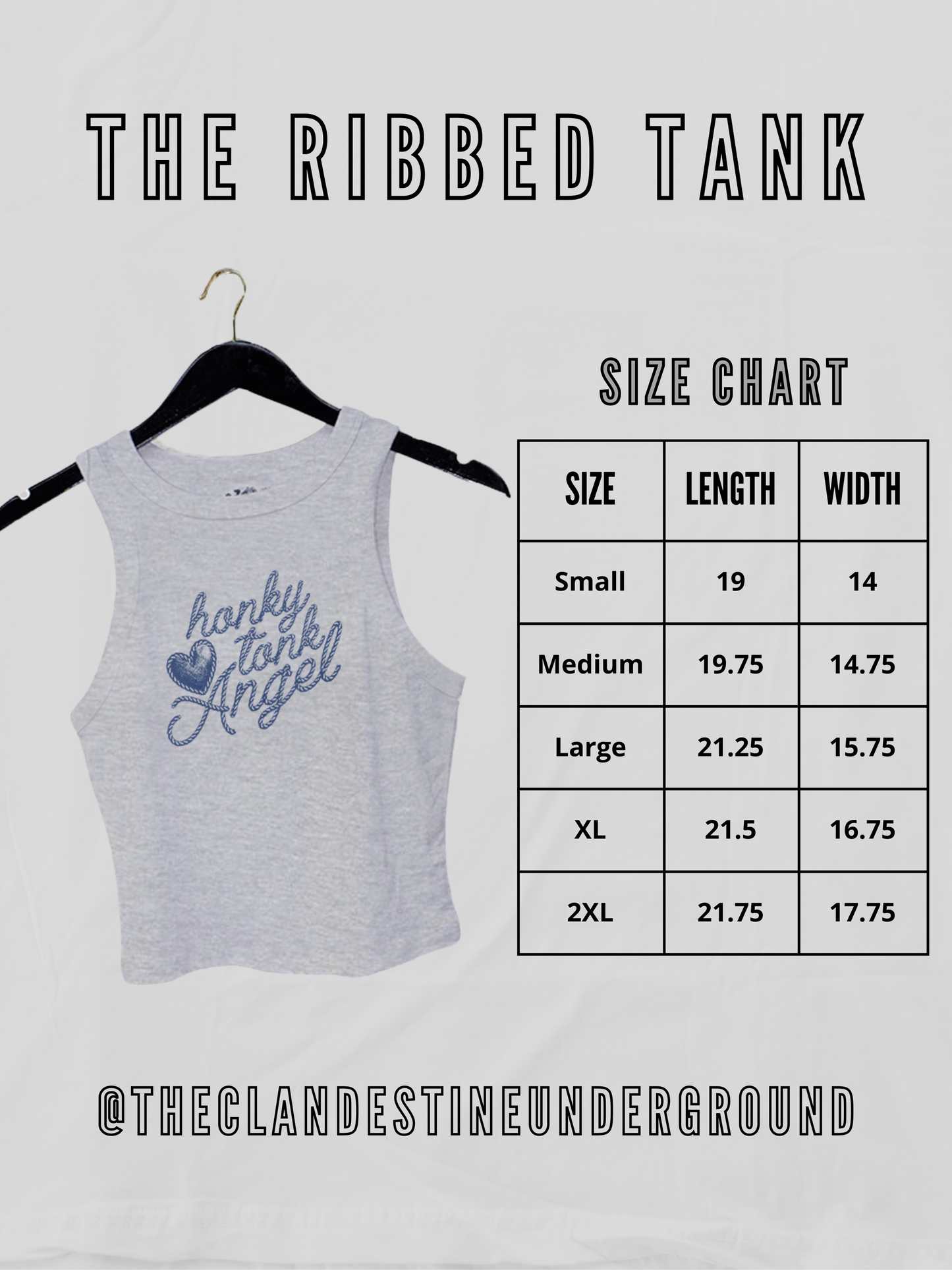 Underground Original Design: Darlin', Western Micro-Ribbed Tank