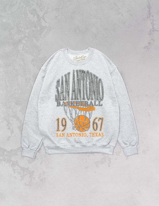 Underground Original Design: San Antonio Basketball Oversized 90s Sweatshirt