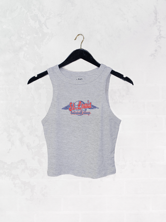 Underground Original Design: St. Louis Baseball Micro-Ribbed Cropped Tank