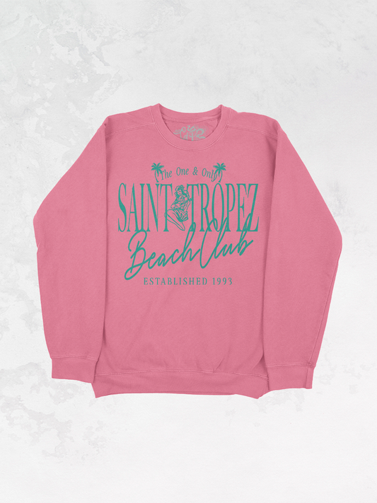 Underground Original Design: St. Tropez Beach Club Oversized Vintage Sweatshirt