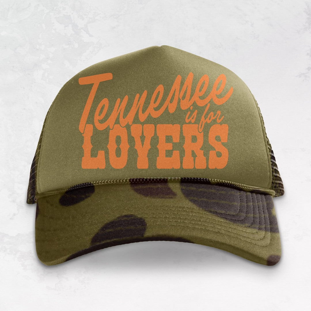 Underground Original Design: Tennessee is for Lovers Trucker Hat (Orange)