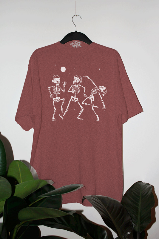 Underground Original Design: Festive Skeletons Oversized TShirt