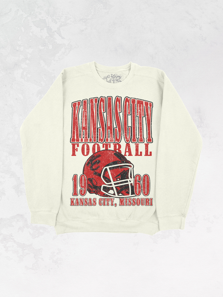 Underground Original Design: Kansas City Football Oversized Vintage Sweatshirt