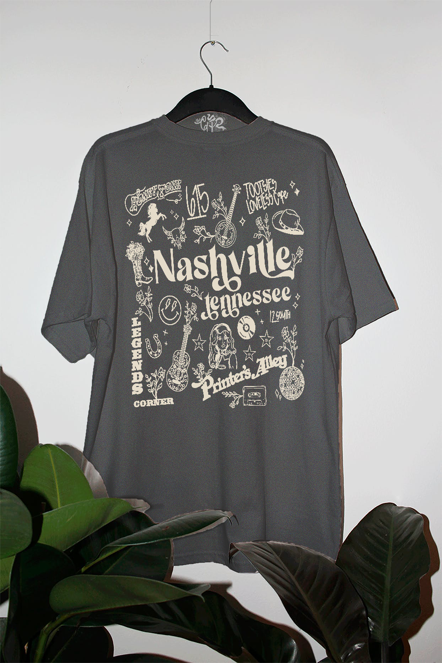 Underground Original Design: Nashville Tennessee Oversized Graphic Tee