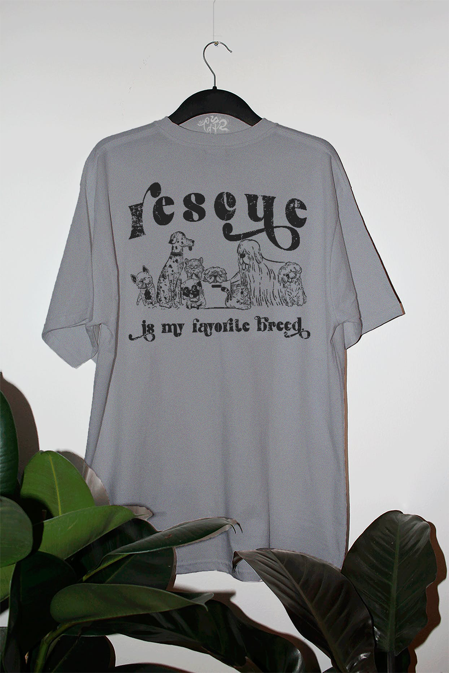 Underground Original Design: Rescue is My Favorite Breed Oversized T-Shirt