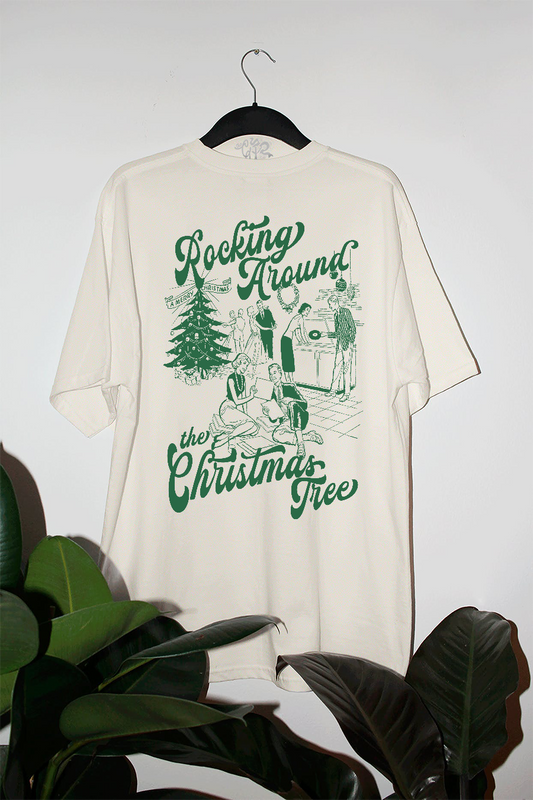 Underground Original Design: Rocking Around the Christmas Tree Oversized T-Shirt